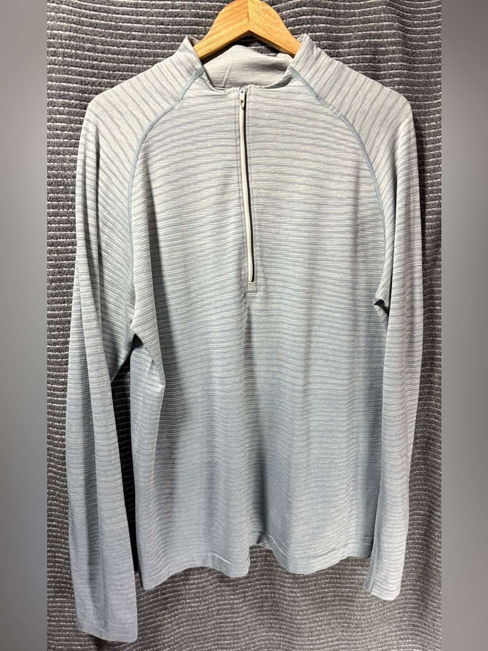 Lululemon Metal Vent Tech 2.0 Half-Zip | WAVE FADE CHAMBRAY/WHITE OPAL | XL